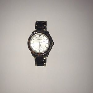 Brighton watch with gold and tortoise shell